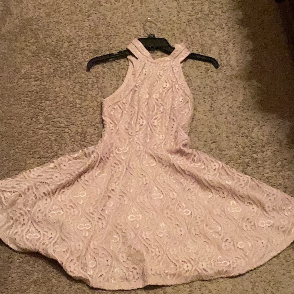 Lace dress,color mauve - Picture 2 of 5